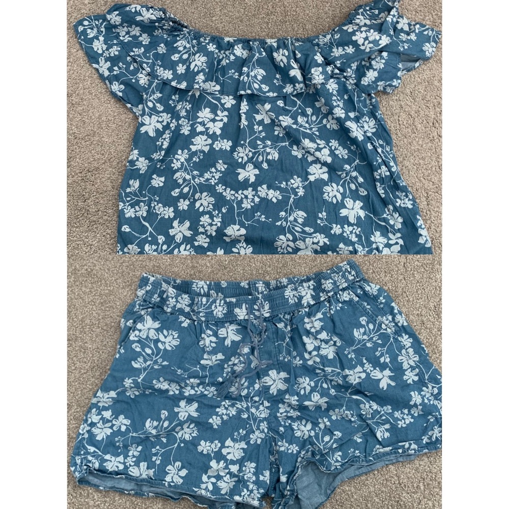 Lane Bryant: Floral Denim Set